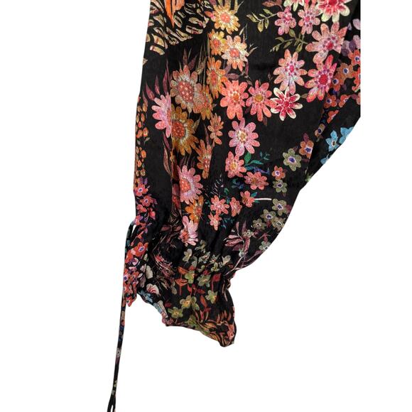 Ted Baker Dress Hendria floral-print ruffled crepe minidress size 2 (US 6) E - Picture 3 of 9